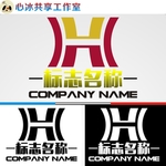 H字母logo
