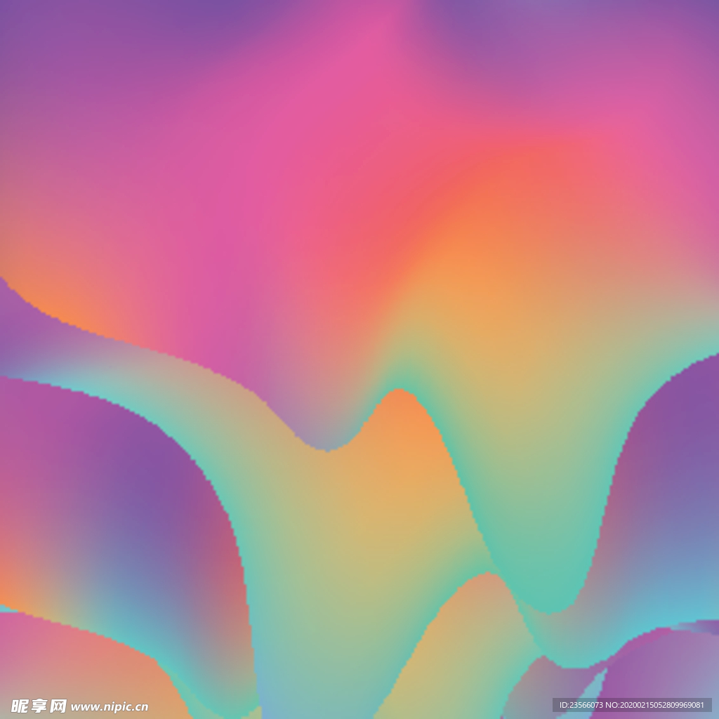 炫彩渐变特效图案设计