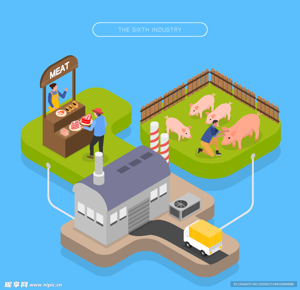 小清新卡通生活插画