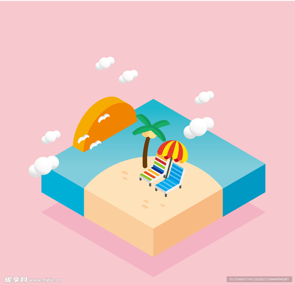小清新卡通生活插画