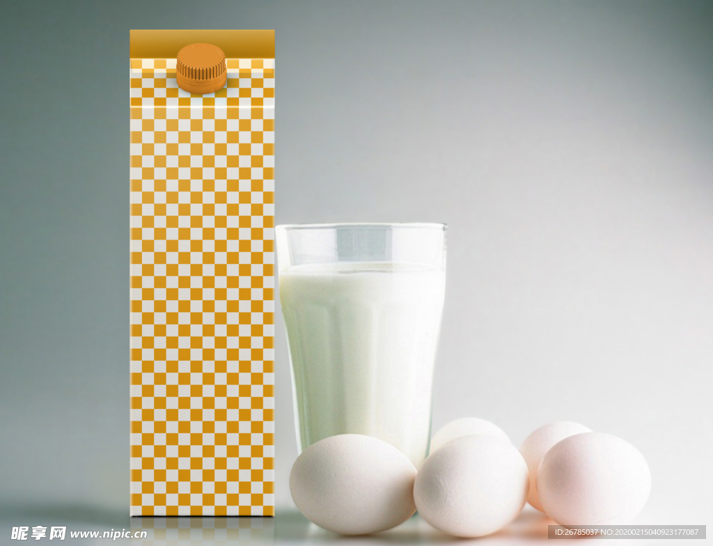 牛奶盒果汁盒包装效果图样机