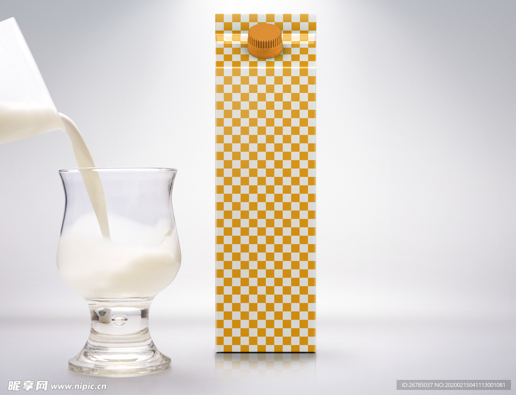 牛奶盒果汁盒包装效果图样机