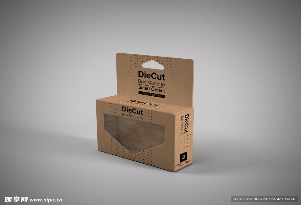 3C电子配件纸盒包装效果图样机