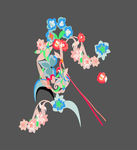 手绘花