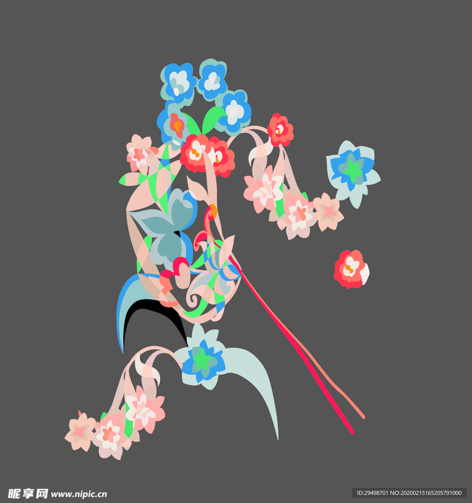 手绘花