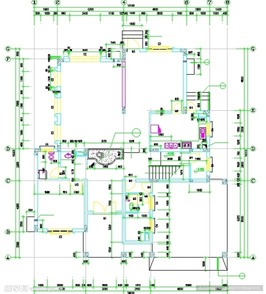 建筑平面图CAD