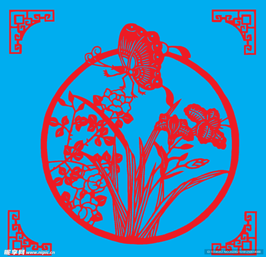 蝶恋花剪纸