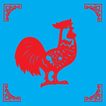 鸡剪纸