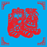 老虎剪纸
