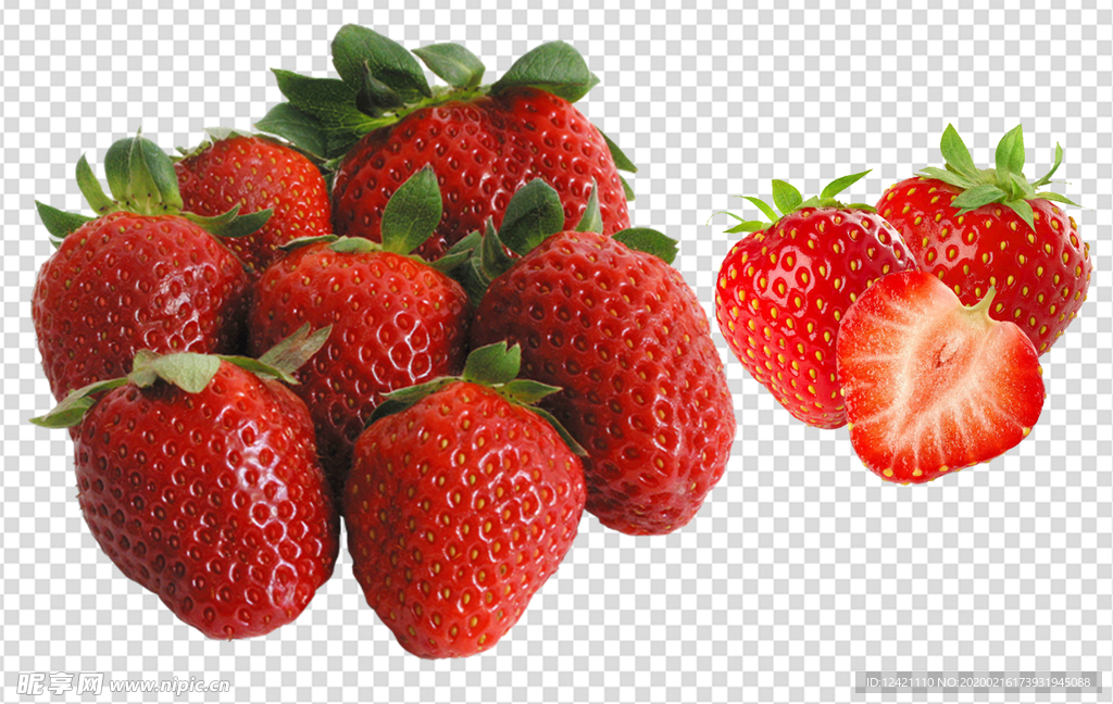 草莓 大草莓 切开的草莓