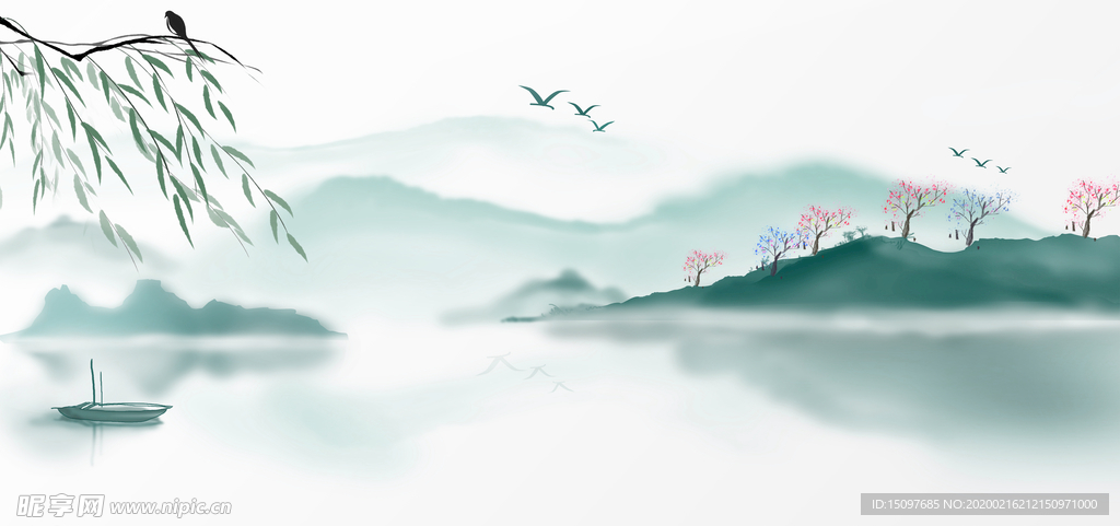 中国风背景墙