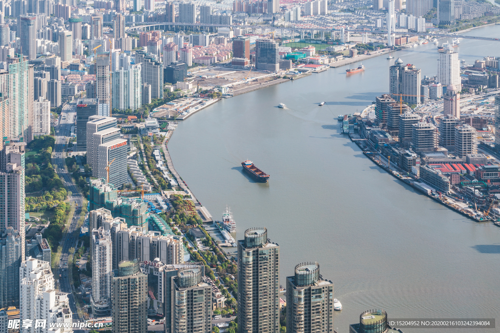 俯视城市风景