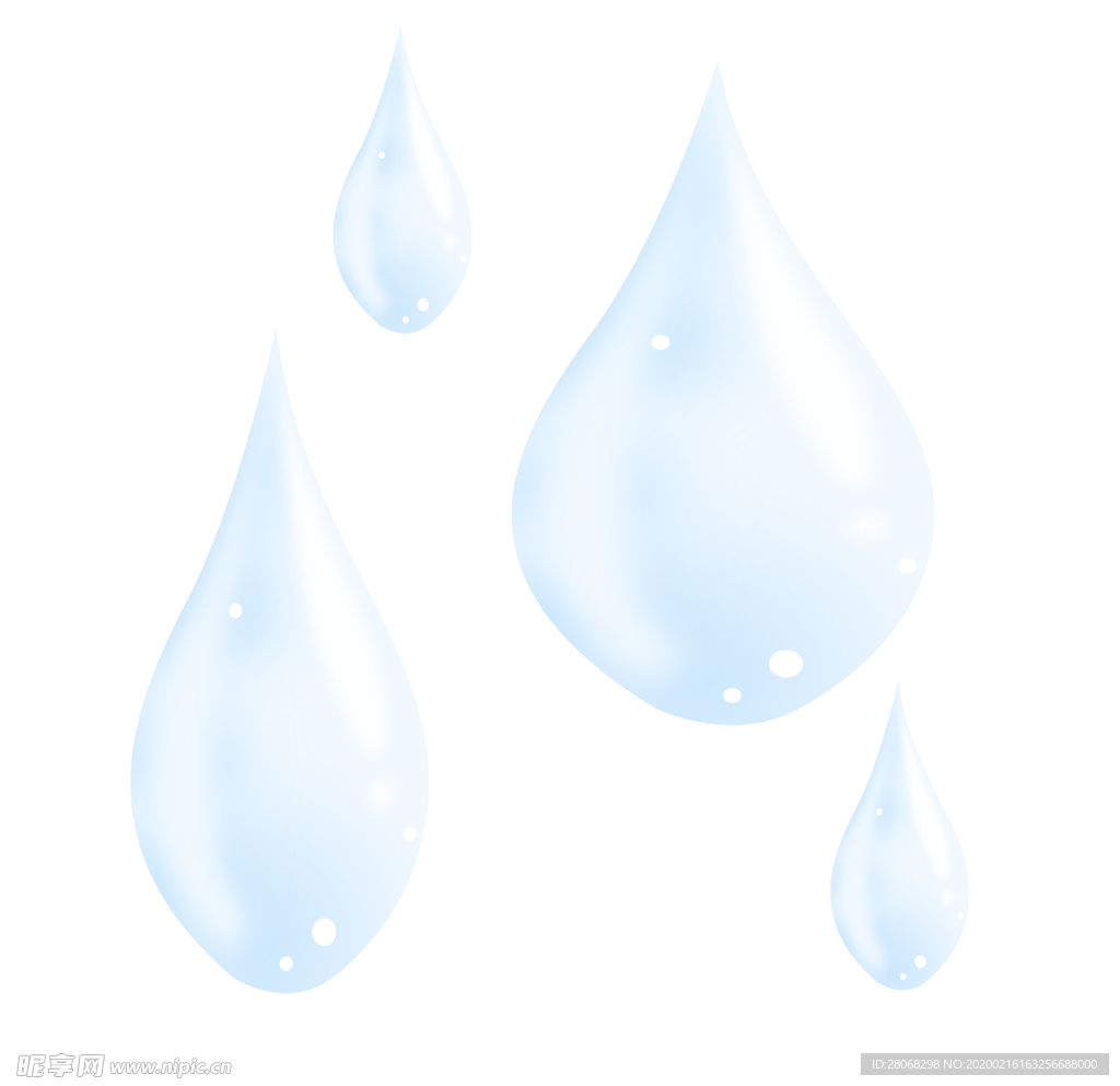 蓝色水滴
