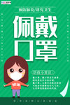 预防冠状肺炎流感病毒海报