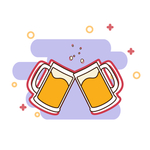 卡通啤酒