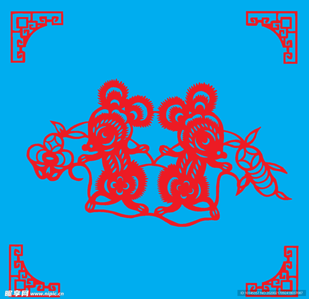 老鼠剪纸