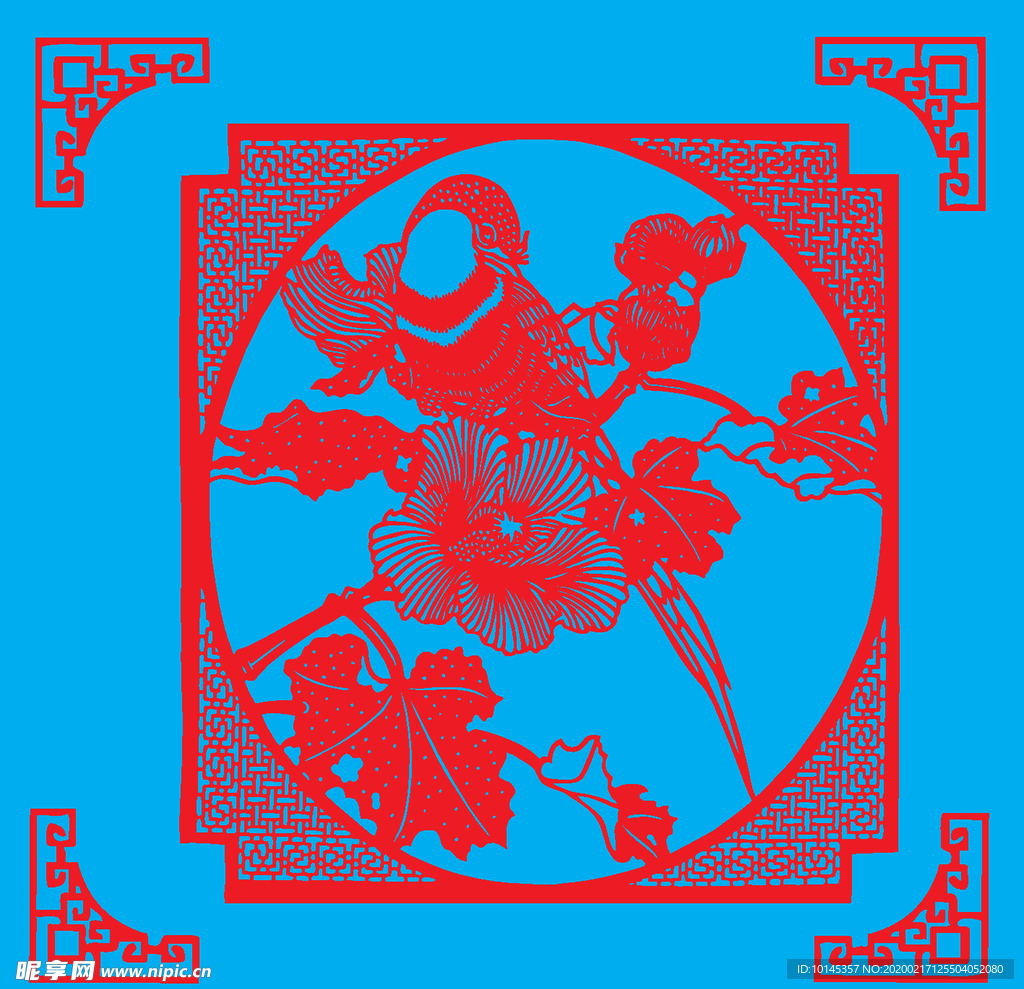 花鸟剪纸