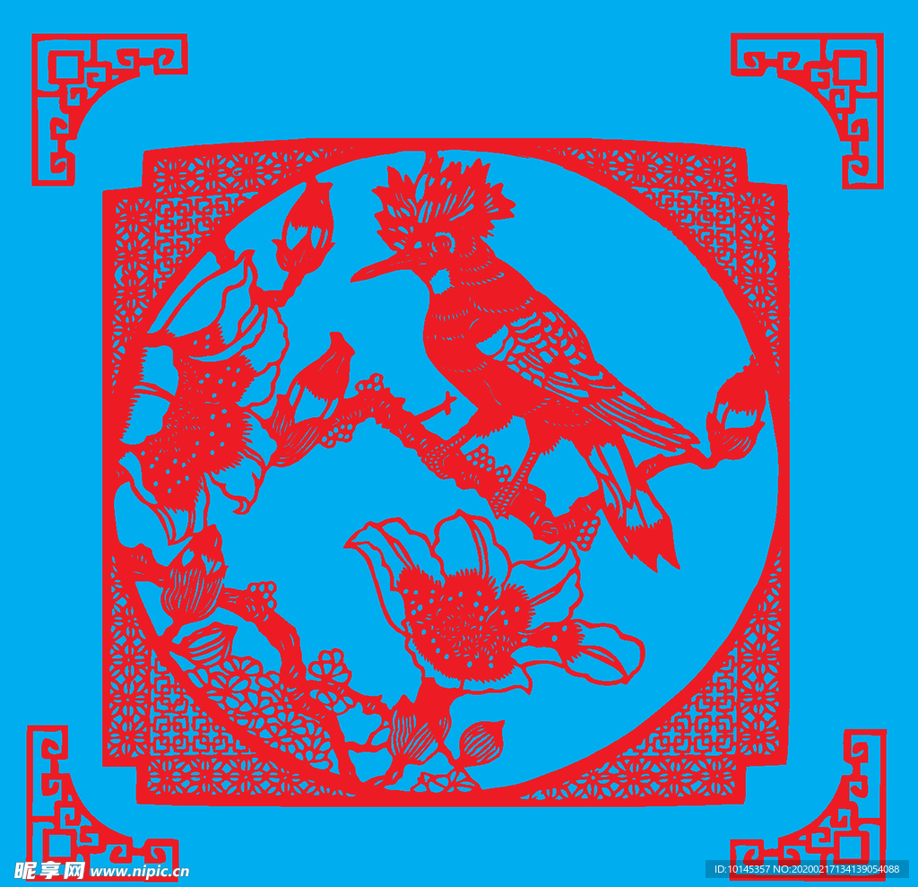 花鸟剪纸