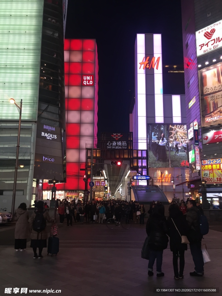 日本街道夜景