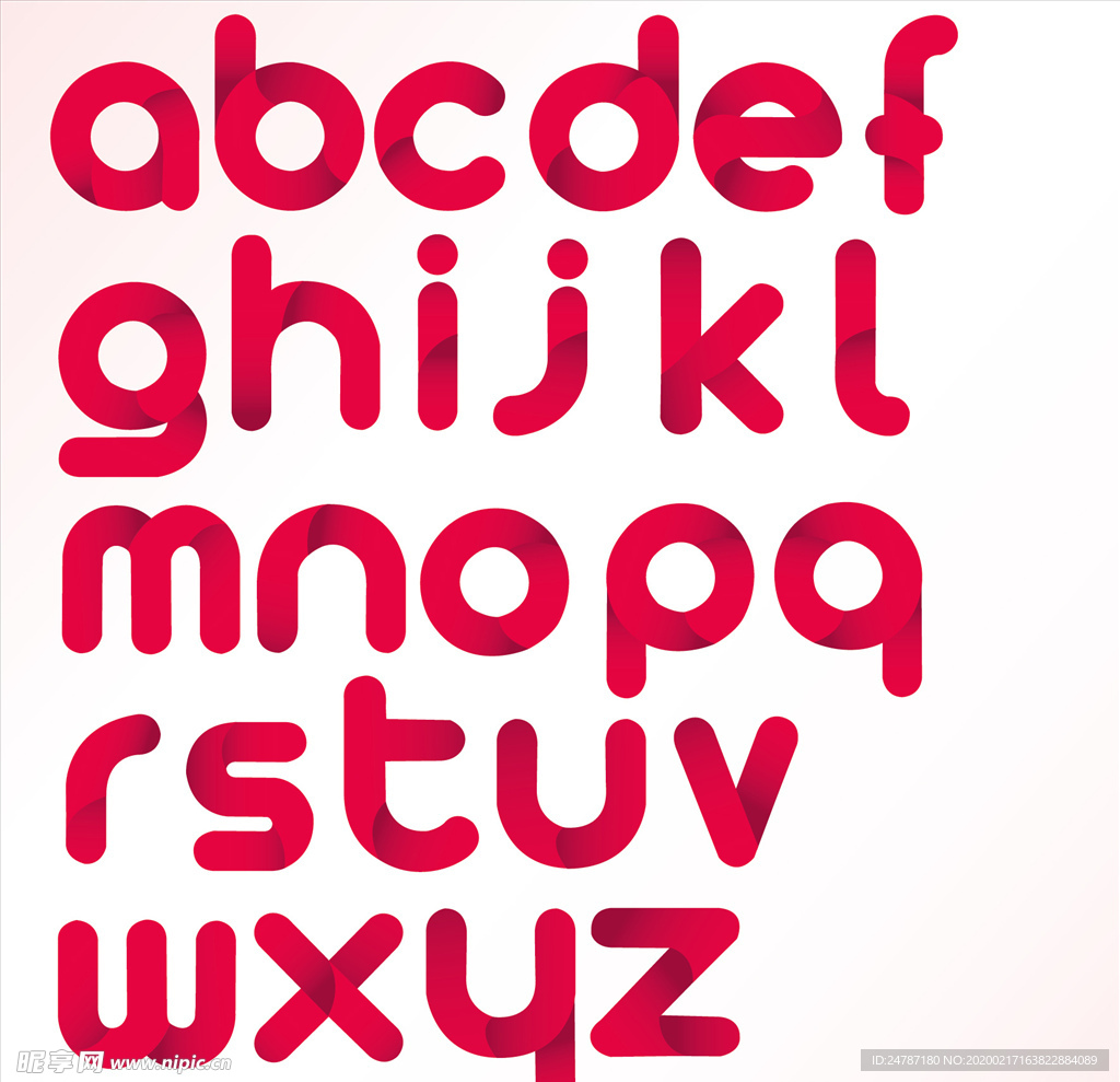 卡通字母