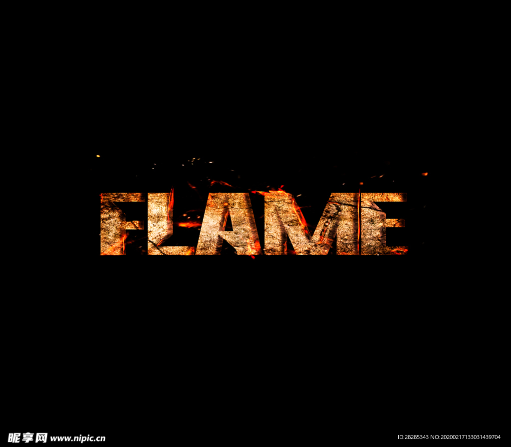 flame火焰文字