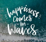 创意海浪隽语 矢量素材