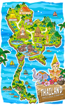 城市旅游创意卡通插画