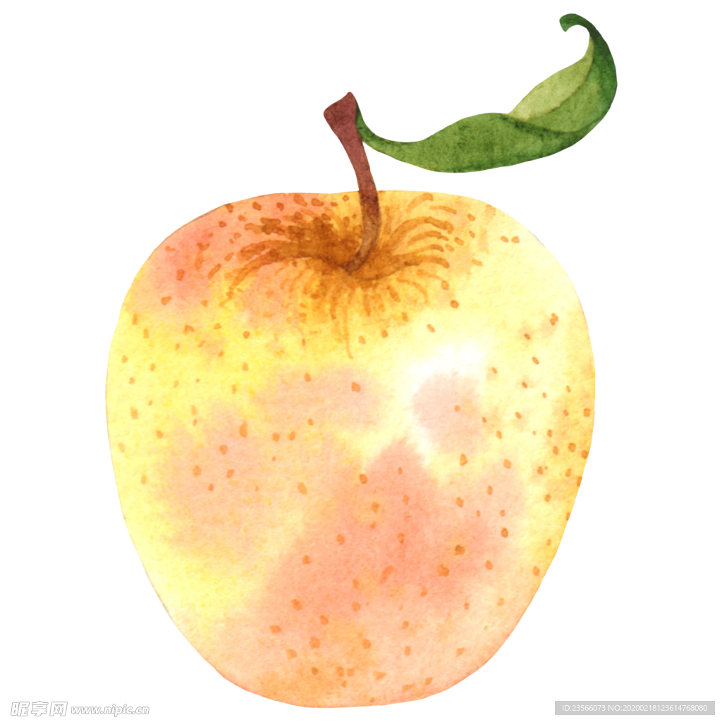 水彩创意插画水果