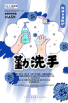 预防武汉冠状肺炎流感病毒海报