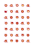 中国风收藏加购icons