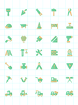 绿色施工类icons