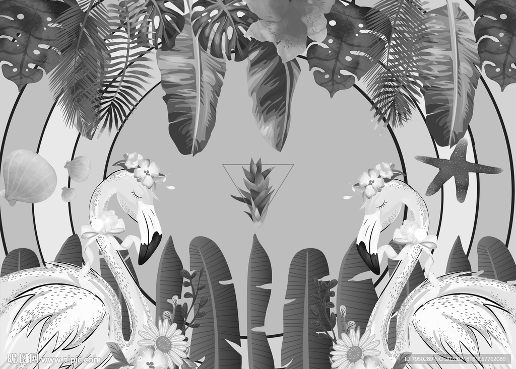 北欧儿童房背景墙北欧