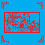 哪吒闹海剪纸