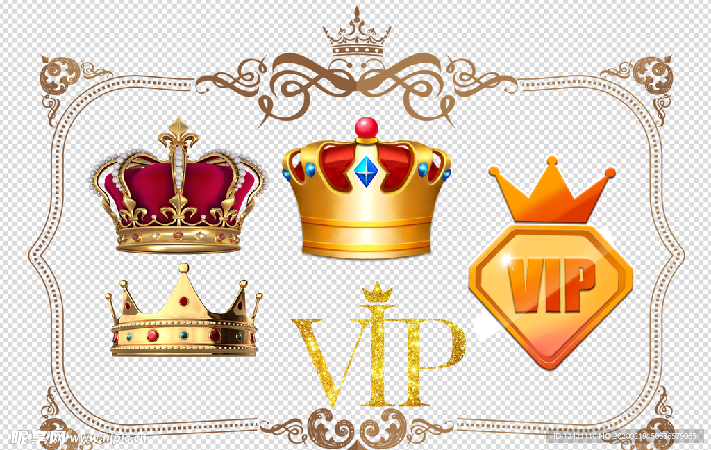 皇冠  VIP  边框