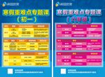 线上教育重难点专题课表模板