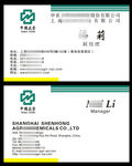 绿色名片