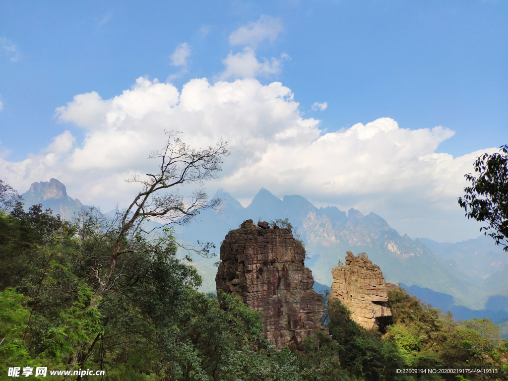 自然风景 山峰 远山