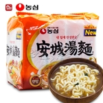韩国农心安城汤面5连包方便面
