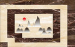 大理石山水