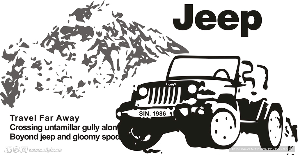 矢量吉普车JEEP