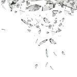 破碎玻璃素材