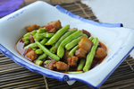 烧肉四季豆