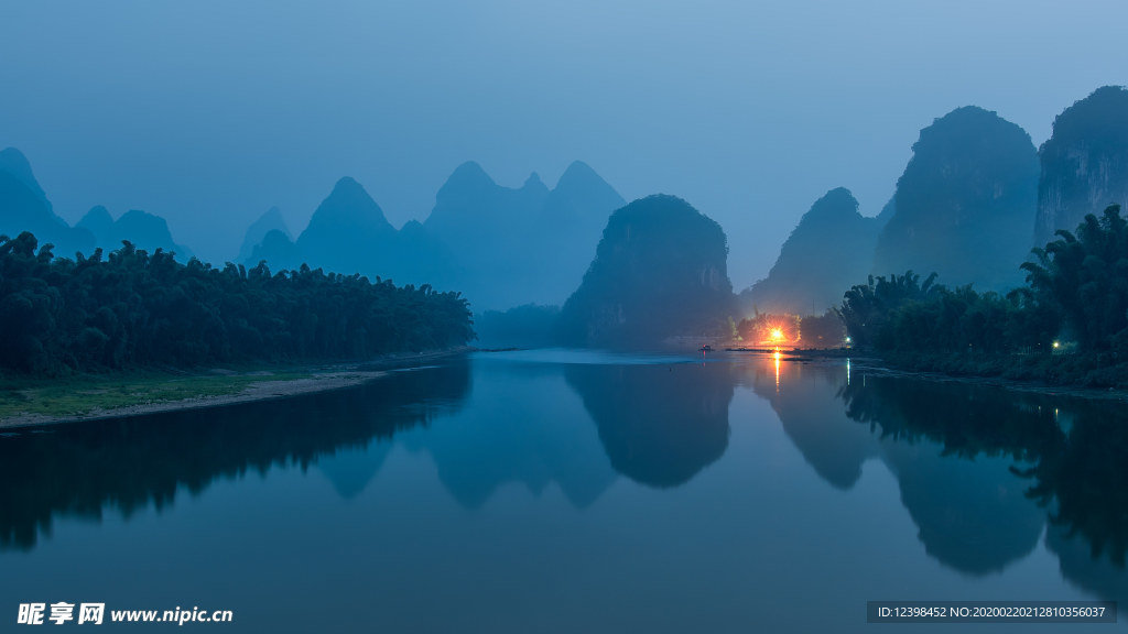 美丽的漓江山水