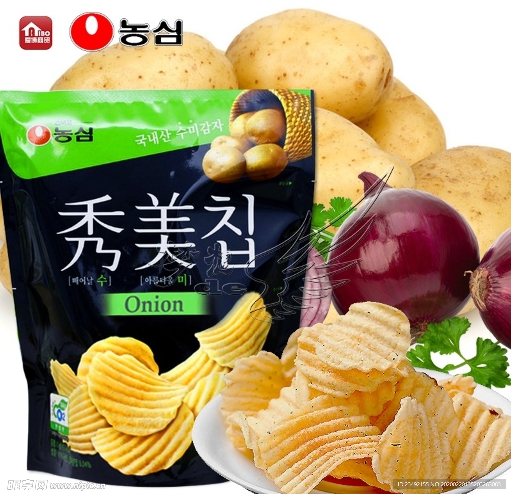 韩国秀美洋葱味薯片