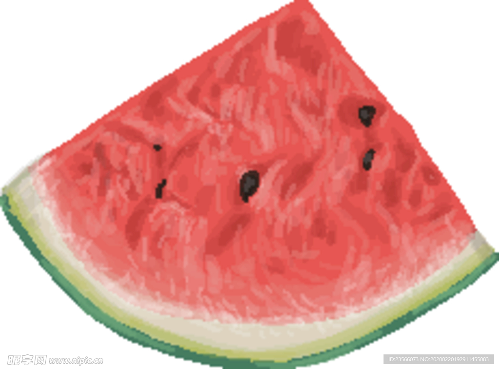 夏日水果水彩插画
