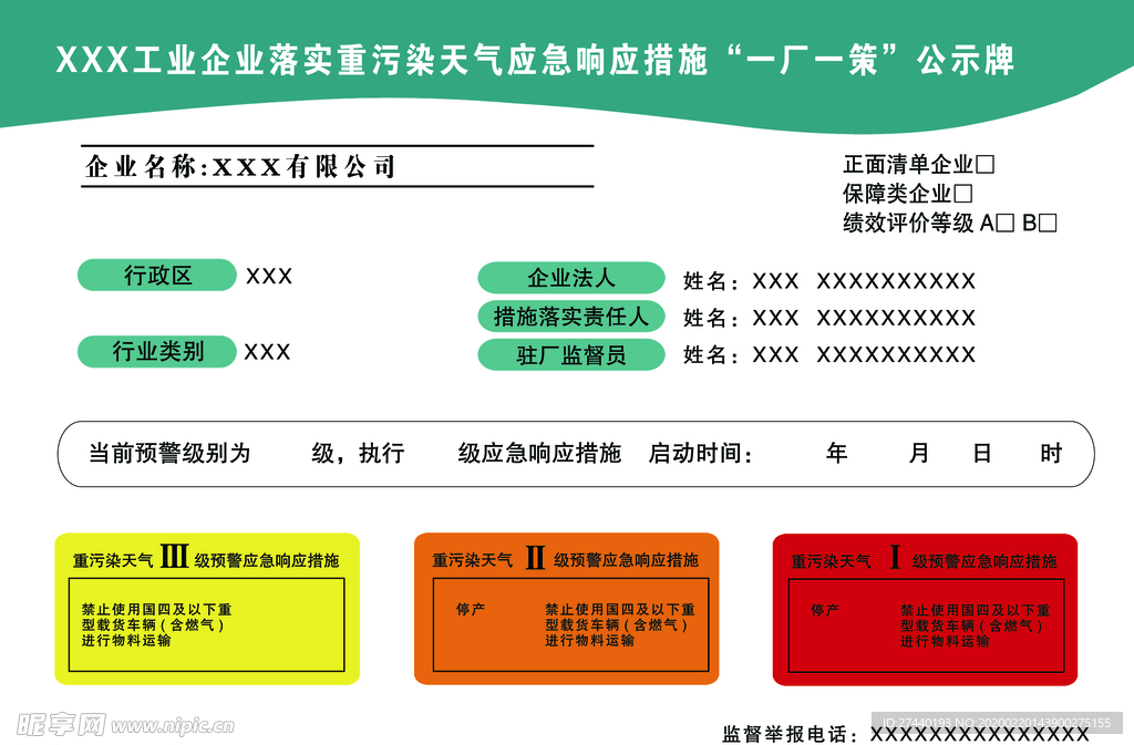 最新一厂一策公示牌