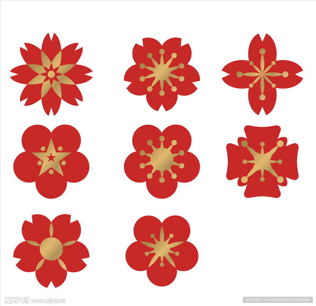 矢量花瓣