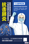 预防冠状肺炎流感病毒海报