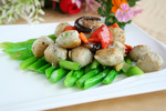 菜心炒鲮鱼丸