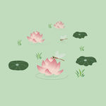 水墨荷花